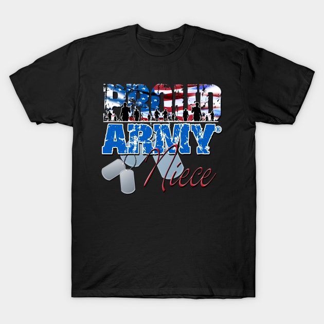 Proud Army Niece U.S. Military T-Shirt by Just Another Shirt